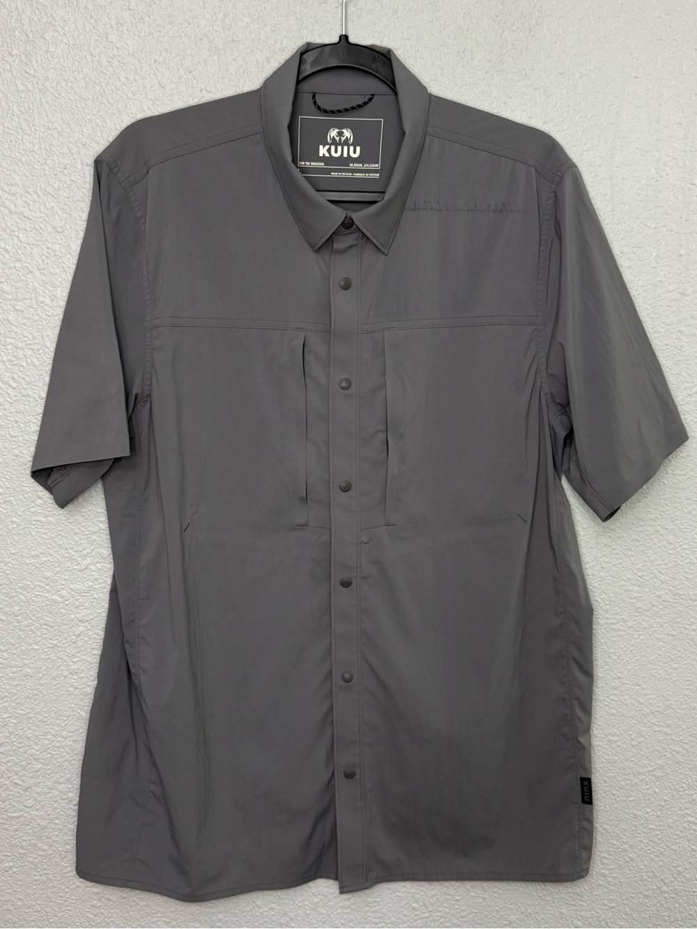 KUIU | Motive Short Sleeve Workgrade Shirt | Grey | Size Large